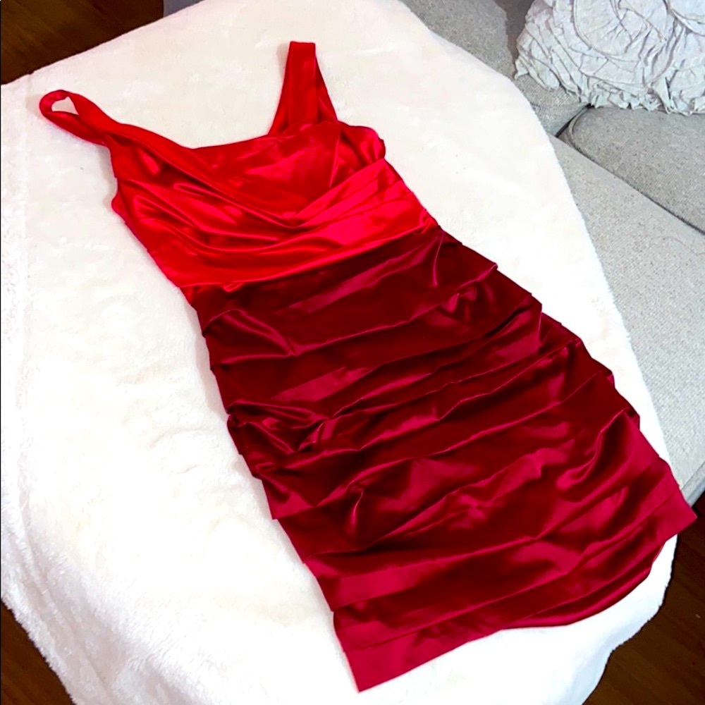 Express Dress Satin & Ruched
